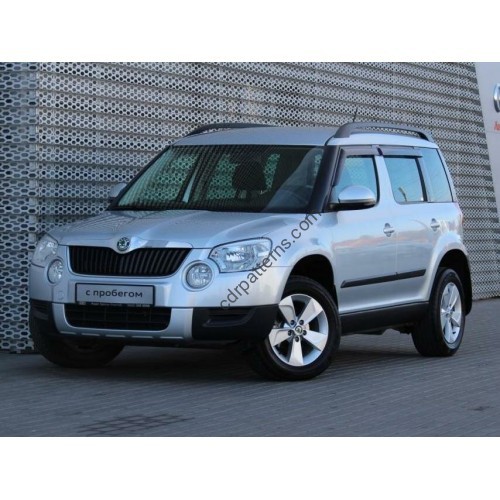 Skoda Yeti 5-door, 1st generation, 5L (09.2009 - 10.2018) - Pattern for rear windows