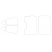 Skoda Superb 3 generation B8 2015-2023 liftback - Pattern for rear windows