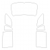 Skoda Superb 3 generation B8 2015-2023 station wagon - Pattern for rear windows