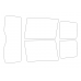 Skoda Yeti 5-door, 1st generation, 5L (09.2009 - 10.2018) - Pattern for rear windows