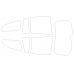 SsangYong Kyron 1st generation, D100 (2005 - 2016) - Pattern for rear windows