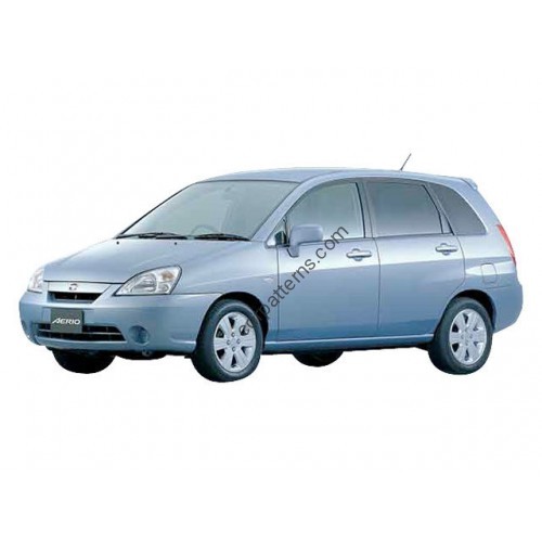 Suzuki Aerio - 1 generation, universal 2001 – 2007 Front side glass pattern