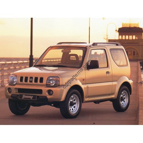 Suzuki Jimny 3 d, 3 generation, JB43 (10.1998 - 2019) - Pattern for rear windows