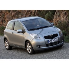 Toyota Vitz - 2nd generation, 3-door hatchback, XP90 (10.2005 - 2010) Front side glass pattern