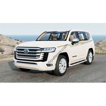 Toyota Land Cruiser 300 70th Anniversary (2021) front - pattern for the body