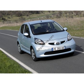Toyota Aygo 1 generation, 5 doors 2005-2014 Front side glass pattern