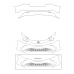 Toyota Camry HE 2024 front and rear bumper - pattern for the body