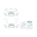 Toyota Land Cruiser 300 70th Anniversary (2021) front - pattern for the body