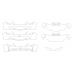 Toyota Camry (V50)(RU) 2013 - pattern for the body Toyota Camry (V50)(RU) 2013 - pattern for the body