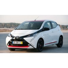 Toyota Aygo 1 generation, 3 d 2005-2014 - Pattern for rear windows