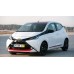 Toyota Aygo 1 generation, 3 d 2005-2014 - Pattern for rear windows