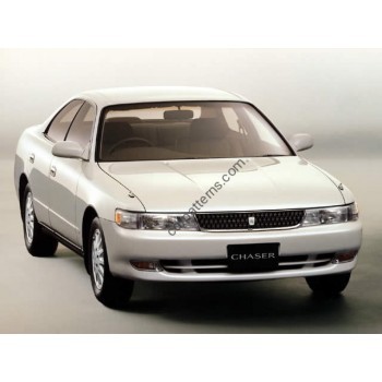 Toyota chaser 90 5th generation, X90 (10.1992 - 1996) Front side glass pattern