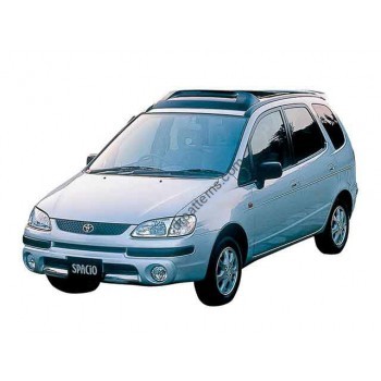 Toyota spacio 1997-2001 Front side glass pattern