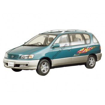 Toyota Ipsum 1996-2001 - 1st generation, SXM10 Front side glass pattern