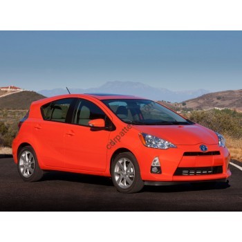 Toyota Prius C  hatch 5 d., 1 generation, (02.2012 - 2016) - Pattern for rear windows