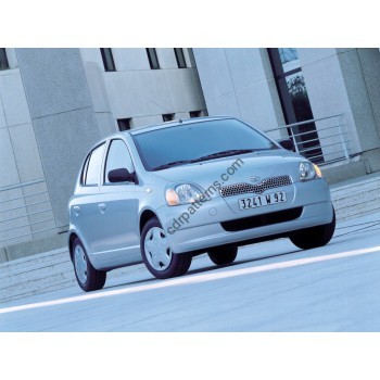 Toyota Yaris 1st generation, XP10 (01.1999 - 2005) - 5 door Front side glass pattern