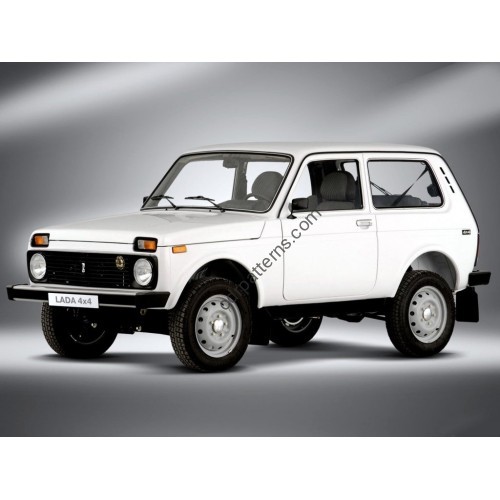 VAZ NIVA 2121 long base 3 d - Pattern for rear windows