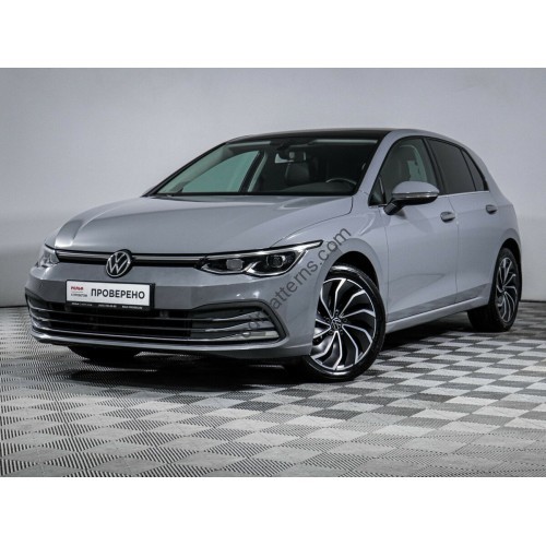 Volkswagen Golf Base 2020 front - pattern for the body