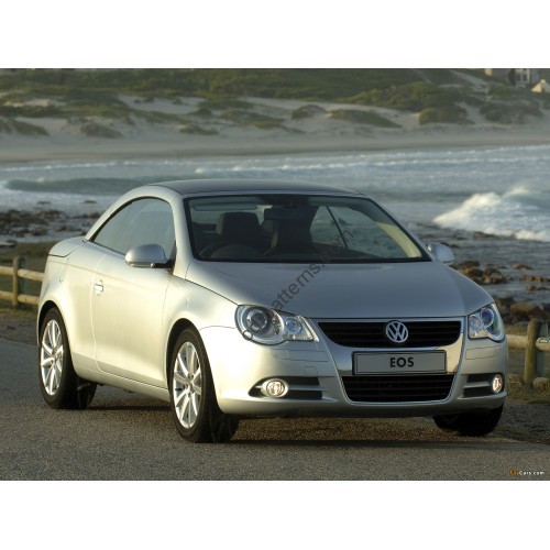 Volkswagen Eos 1 generation, coupe 2006-2015 - Pattern for rear windows