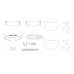 Volkswagen Golf R GTI,GTD 2021 front - pattern for the body