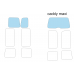 Volkswagen Caddy 3rd generation, 2K (11.2003 - 05.2015) MAXI - Pattern for rear windows