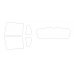 Volkswagen Golf hatchback 5-door, 7th generation, Mk7 (08.2012 - 2019) - Pattern for rear windows