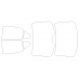 Volkswagen Jetta sedan, 7 generation (01.2017-2020) - Pattern for rear windows