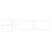 Volkswagen Phaeton 1 generation (03.2002 - 2016) - Pattern for rear windows