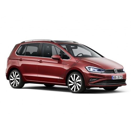 Volkswagen GOLF 2018 Sportsvan Deluxe Edition - Multimedia screen template