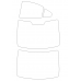 Volvo S60 1 generation 2000-2010 sedan - Pattern for rear windows