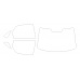 Volvo S80 1 generation 1998-2006 - Pattern for rear windows Volvo S80 1 generation 1998-2006 - Pattern for rear windows